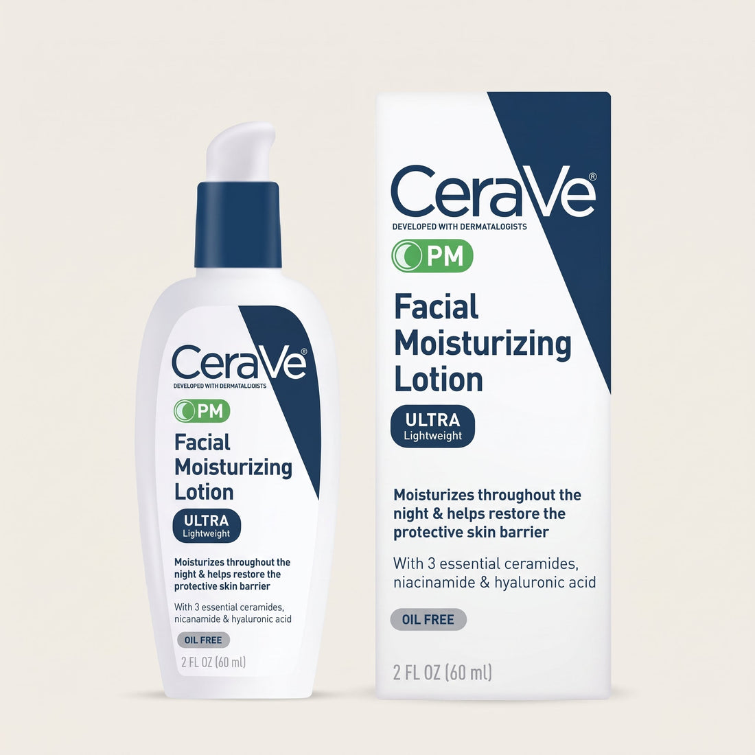 CeraVe PM Facial Moisturising Lotion 89ml