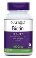 Natrol Biotin 1000 mcg tablets – authentic wellness supplement in Oman