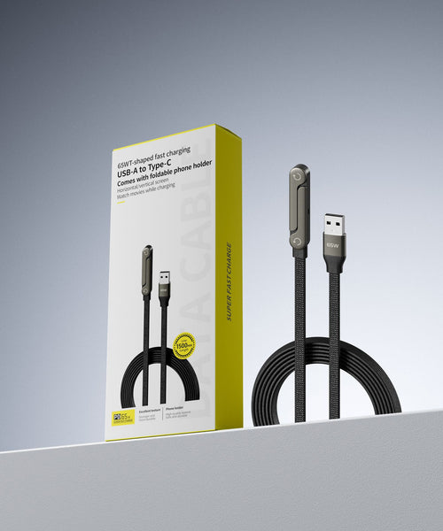 Basemo 65W T-shaped Fast Charging Cable – available in Oman