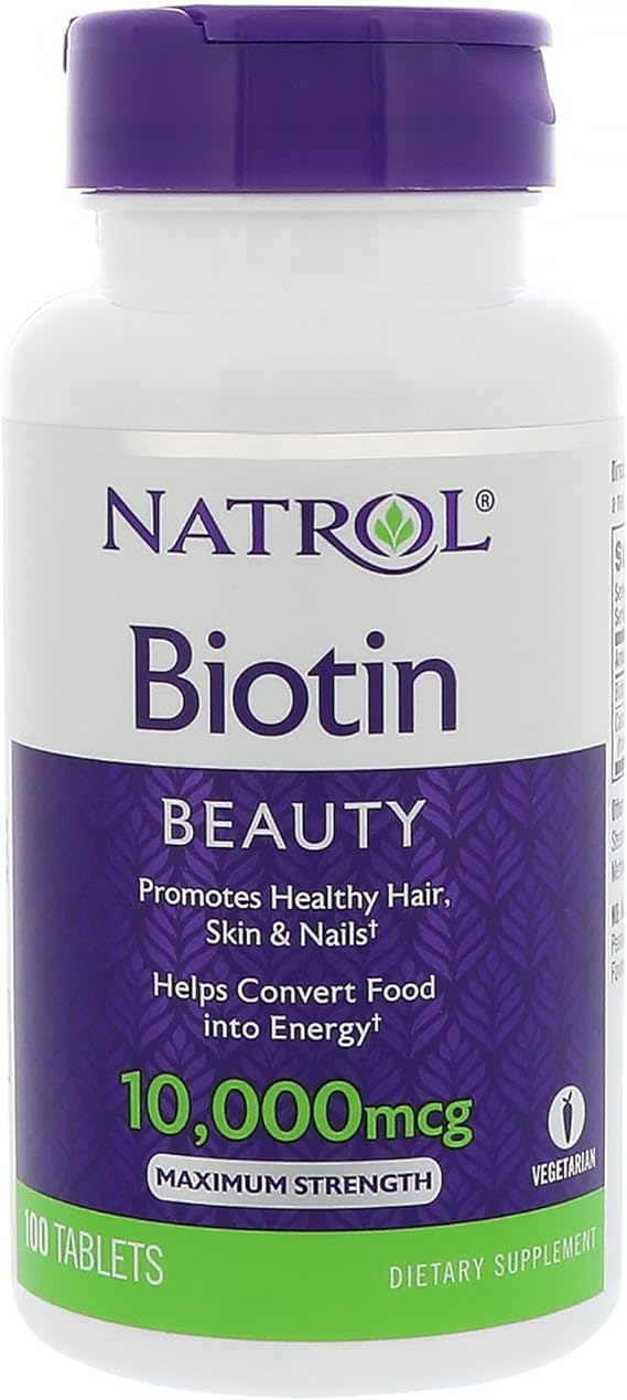Natrol Biotin Maximum Strength 10,000 mcg – authentic wellness supplement in Oman