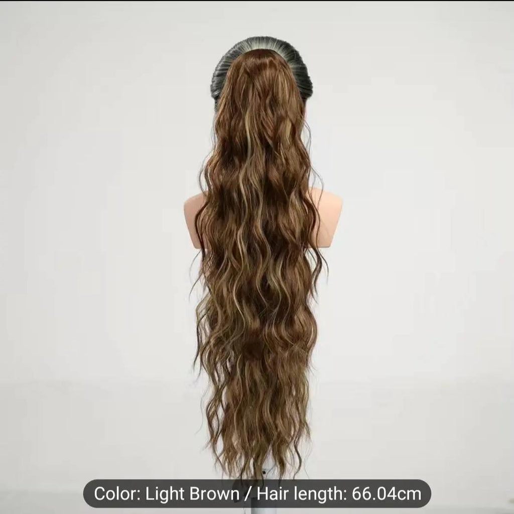 Drawstring Wrap-Around Ponytail Hair Extension – authentic hair accessory in Oman