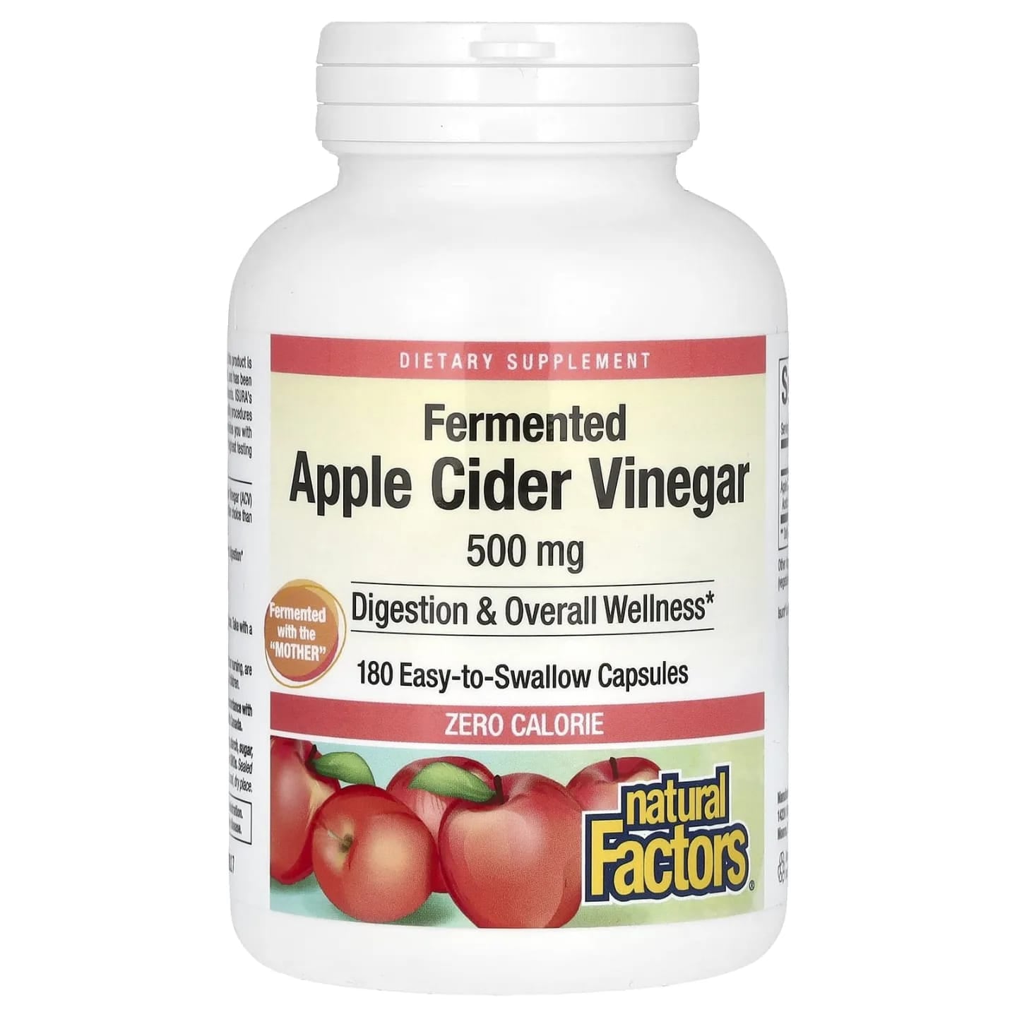 Natural Factors Fermented Apple Cider Vinegar 500mg – authentic wellness supplement in Oman