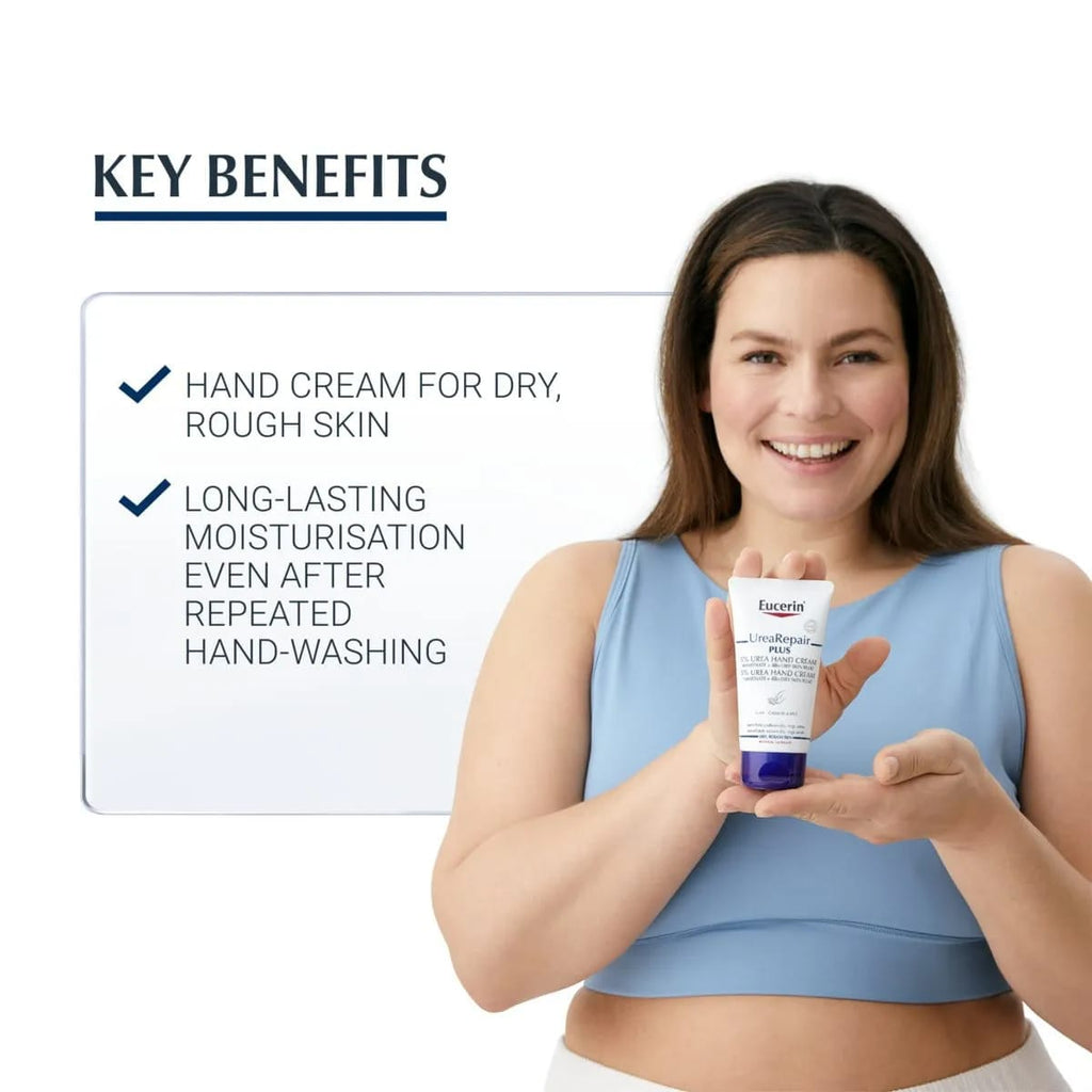 Eucerin Urea Repair Plus 5% Urea Hand Cream 75ml – authentic body care in Oman
