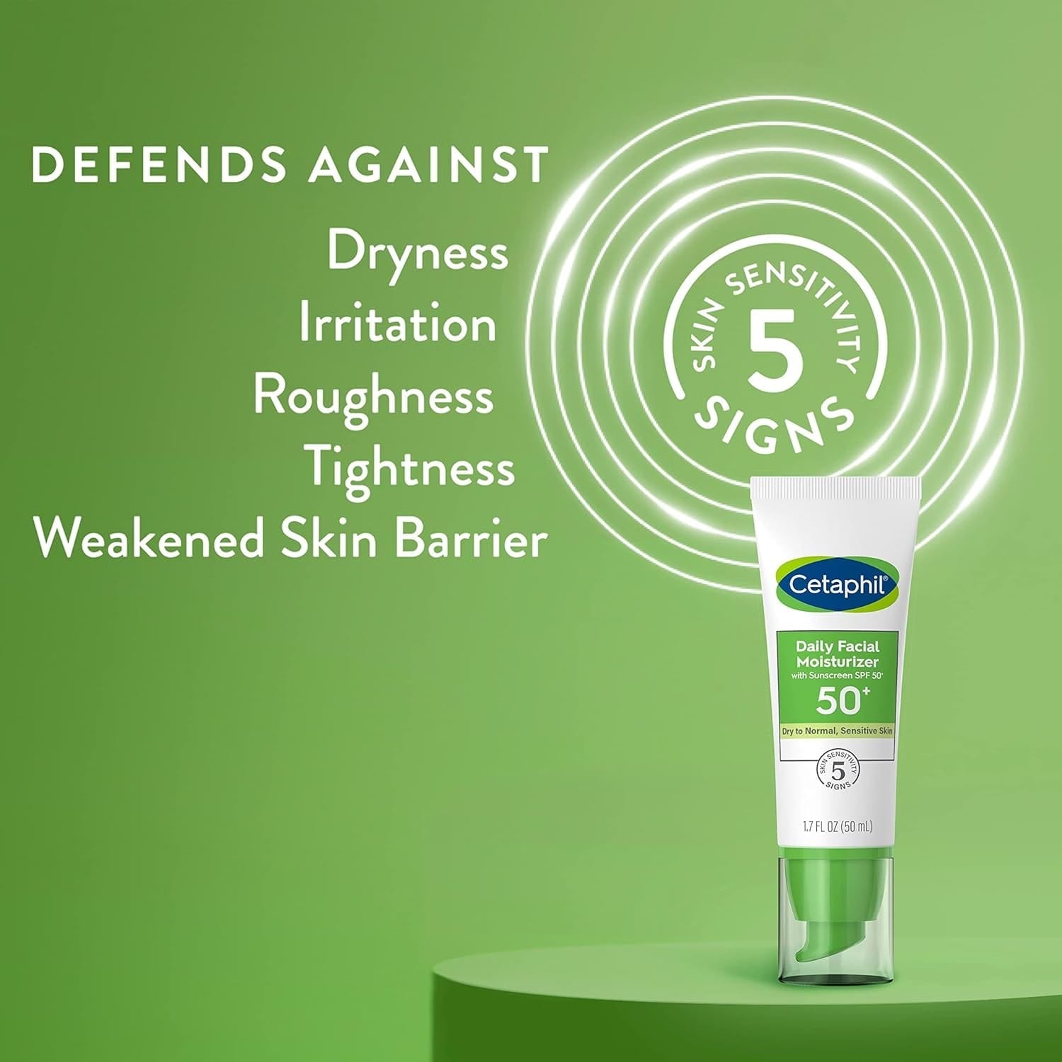 CETAPHIL Daily Facial Moisturizer SPF 50 + 1.7 Fl Oz