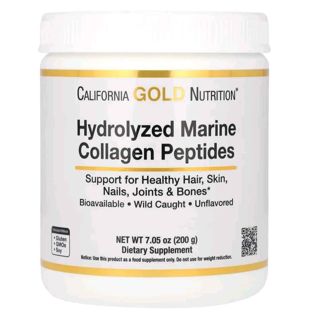 California Gold Nutrition Hydrolyzed Marine Collagen Peptides 500g – authentic wellness supplement in Oman