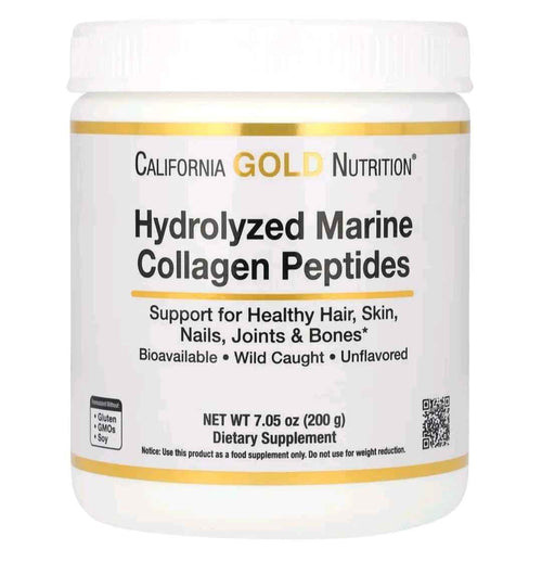 California Gold Nutrition Hydrolyzed Marine Collagen Peptides 500g – authentic wellness supplement in Oman