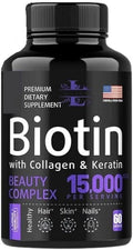 Biotin with Collagen & Keratin Beauty Complex – authentic wellness supplement in Oman