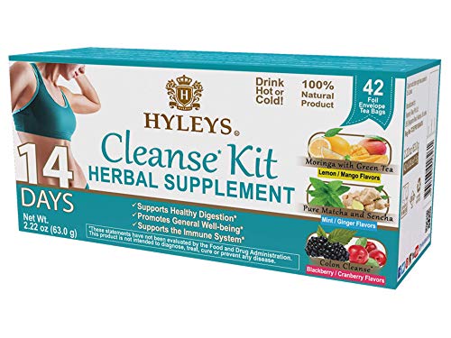 HYLEYS Tea 14 Days Cleanse Kit 42 Tea Bags