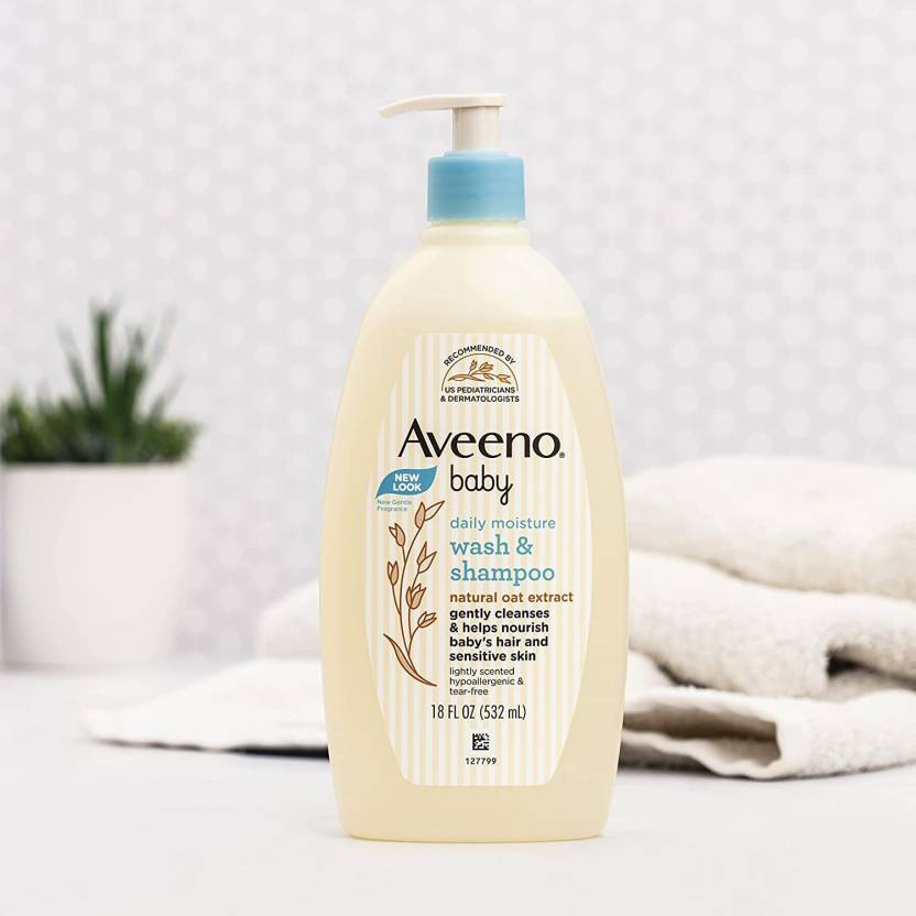Aveeno Baby Wash & Shampoo 532ml – authentic baby care in Oman