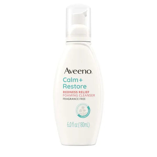 Aveeno Calm + Restore Redness Relief Foaming Cleanser – authentic skincare in Oman