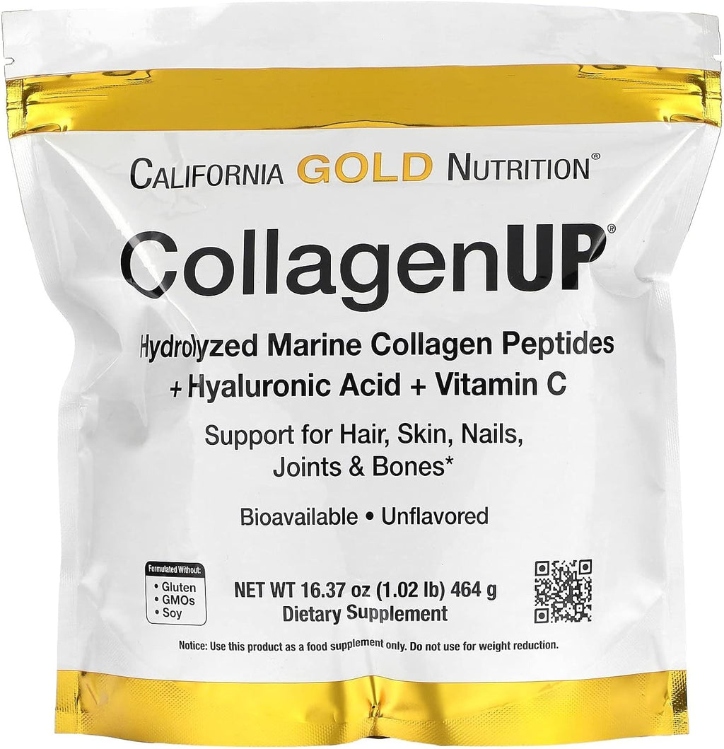 California Gold Nutrition Collagen Up Marine Collagen Peptides 464g – authentic wellness supplement in Oman