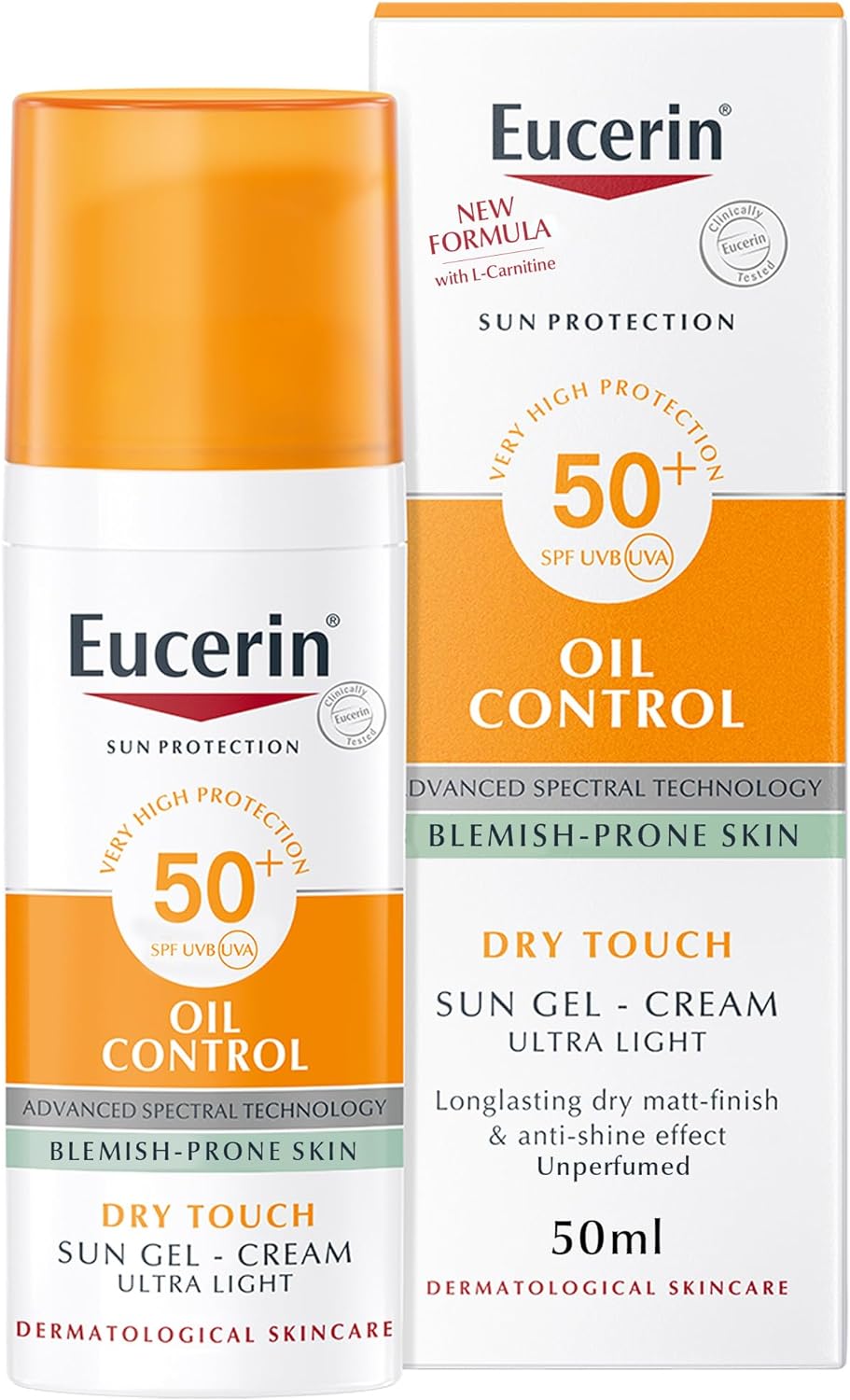 Eucerin Oil Control Dry Touch Sun Gel-Cream SPF 50+ 50ml – authentic sunscreen in Oman