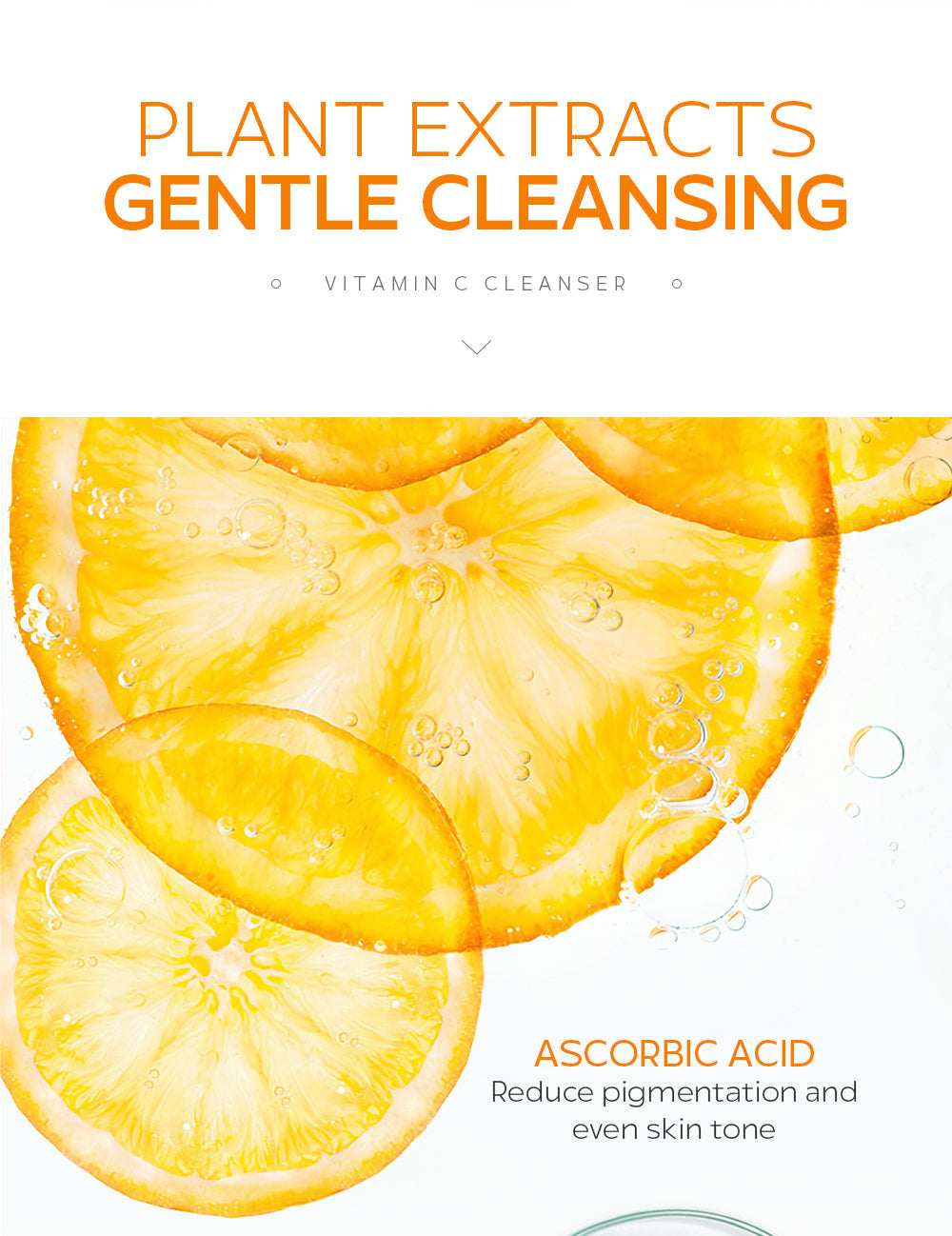 Cross-border LAIKOU Vitamin C Facial Cleanser 40g (color box) Facial Cleansing Care Cleanser