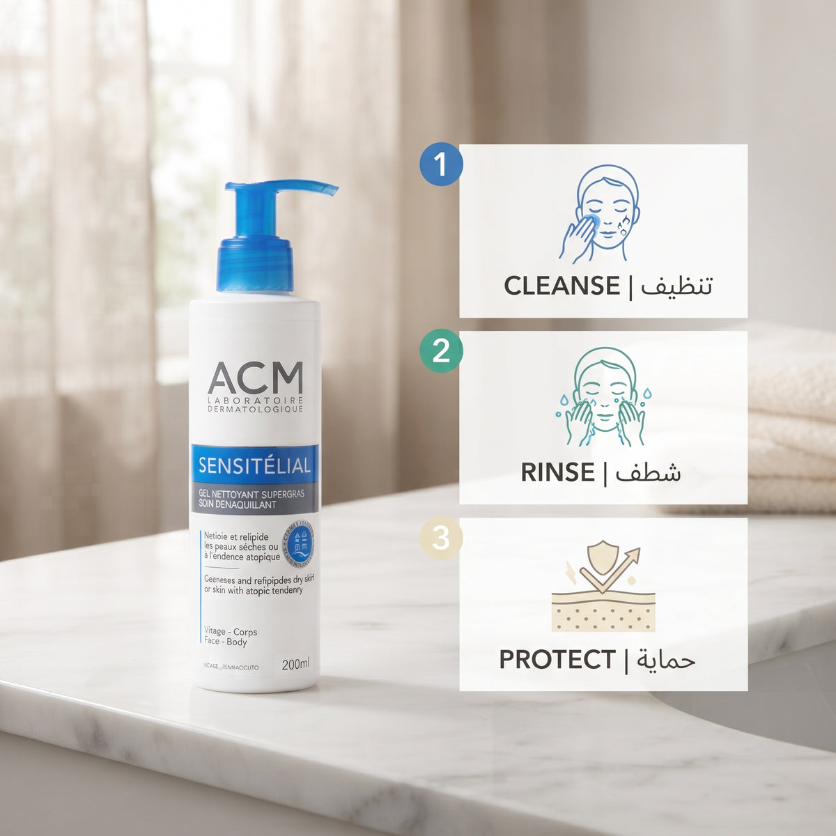 ACM Sensitélial Extra-Rich Cleansing Gel – image 4