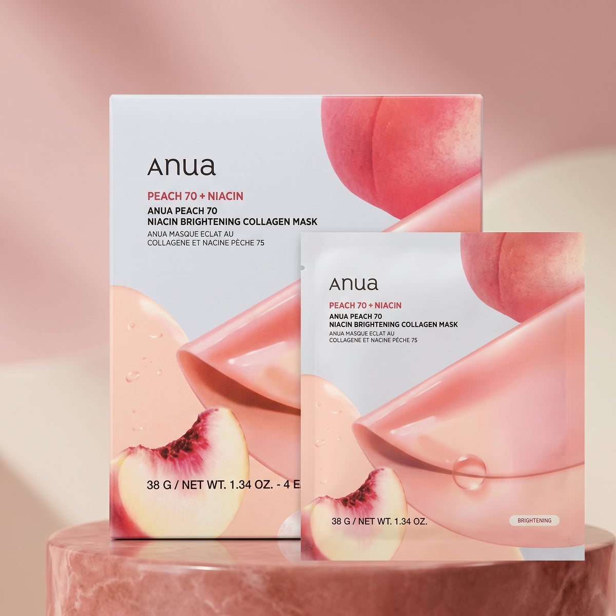 Anua Peach 70 Niacin Brightening Collagen Mask