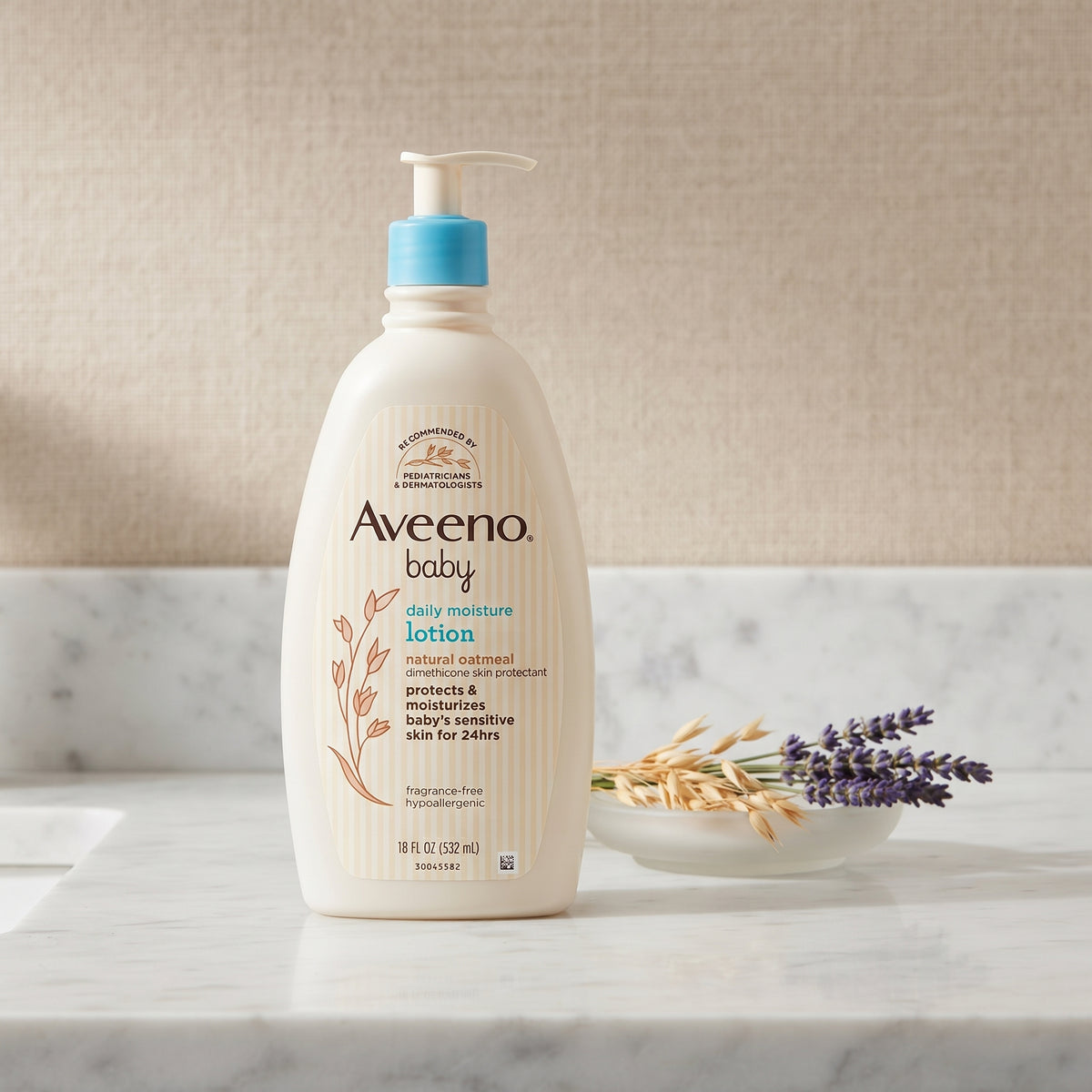 Aveeno Baby Daily Moisture Lotion 12 fl oz – image 2