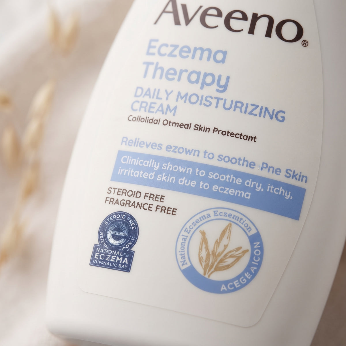 Aveeno Eczema Therapy Daily Moisturizing Cream 12 fl oz – image 2