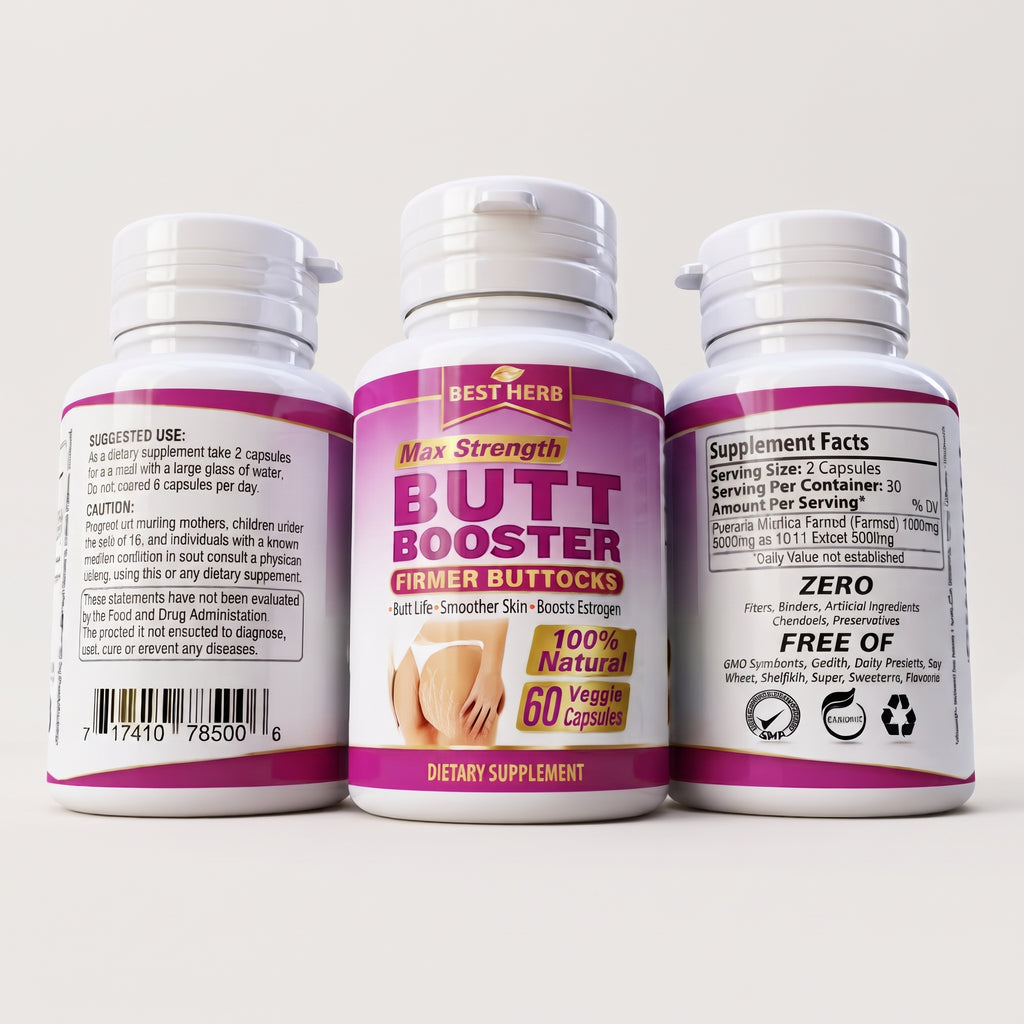 Butt Booster Enlarger Pills – Firming & Lift