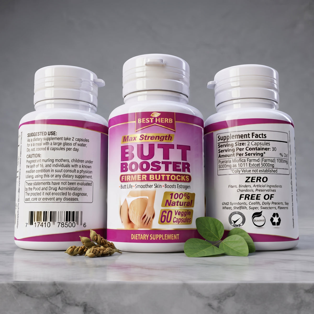 Butt Booster Enlarger Pills – Firming & Lift