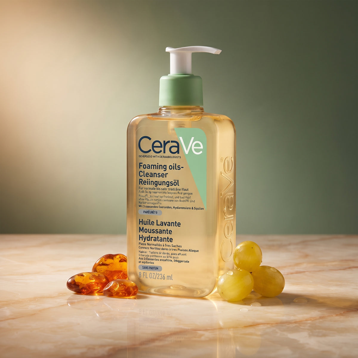 CeraVe Hydrating Foaming Oil Cleanser 473ml – For Dry to Very Dry Skin – image 2