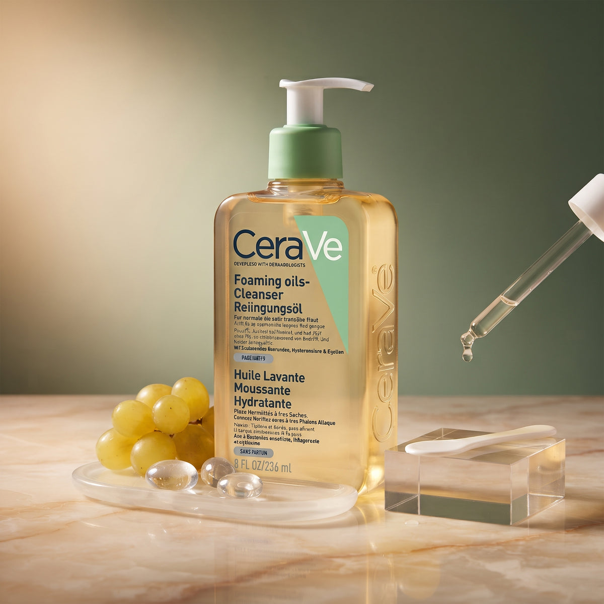 CeraVe Hydrating Foaming Oil Cleanser 473ml – For Dry to Very Dry Skin – image 5