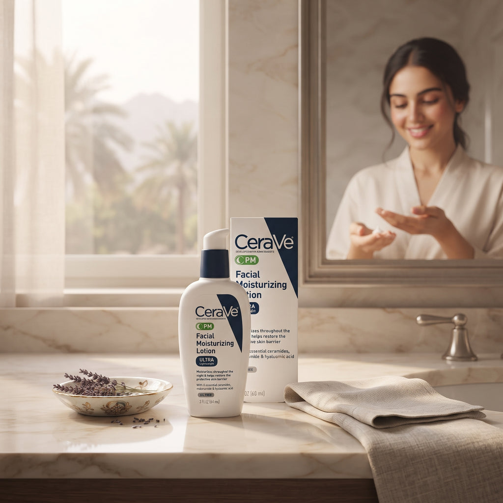 CeraVe PM Facial Moisturising Lotion 89ml – Niacinamide Night Moisturiser