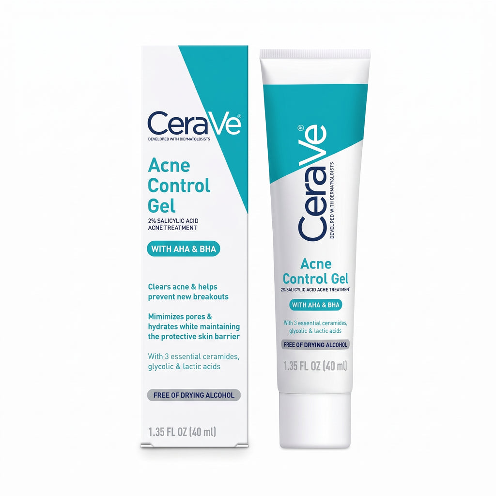 CeraVe Salicylic Acid Acne Treatment Gel 40ml – AHA/BHA Blemish Treatment