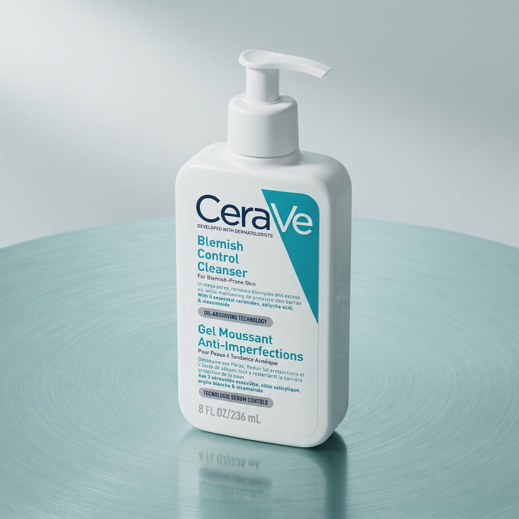 CeraVe Blemish Control Cleanser 236ml – 2% Salicylic Acid Face Wash for Acne-Prone Skin