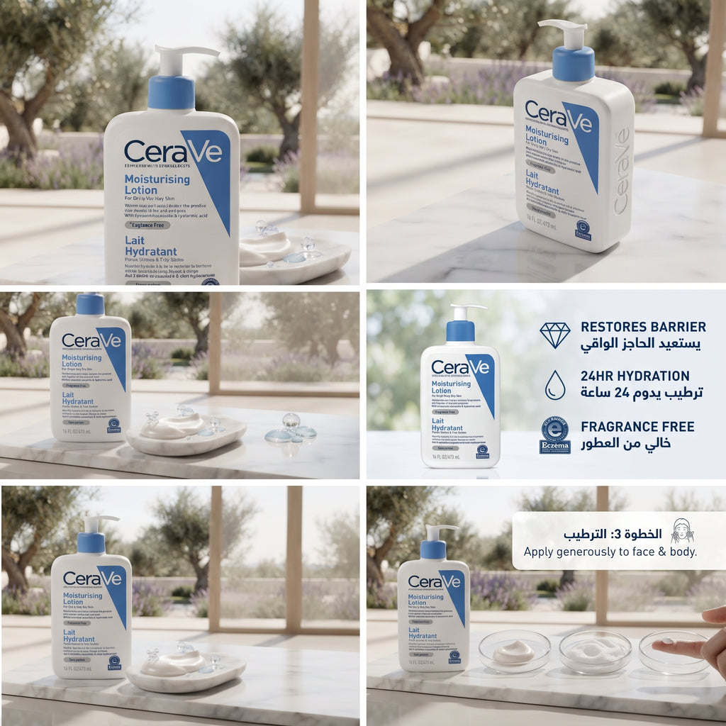 CeraVe Moisturising Lotion 473ml – Fragrance-Free for Dry to Very Dry Skin