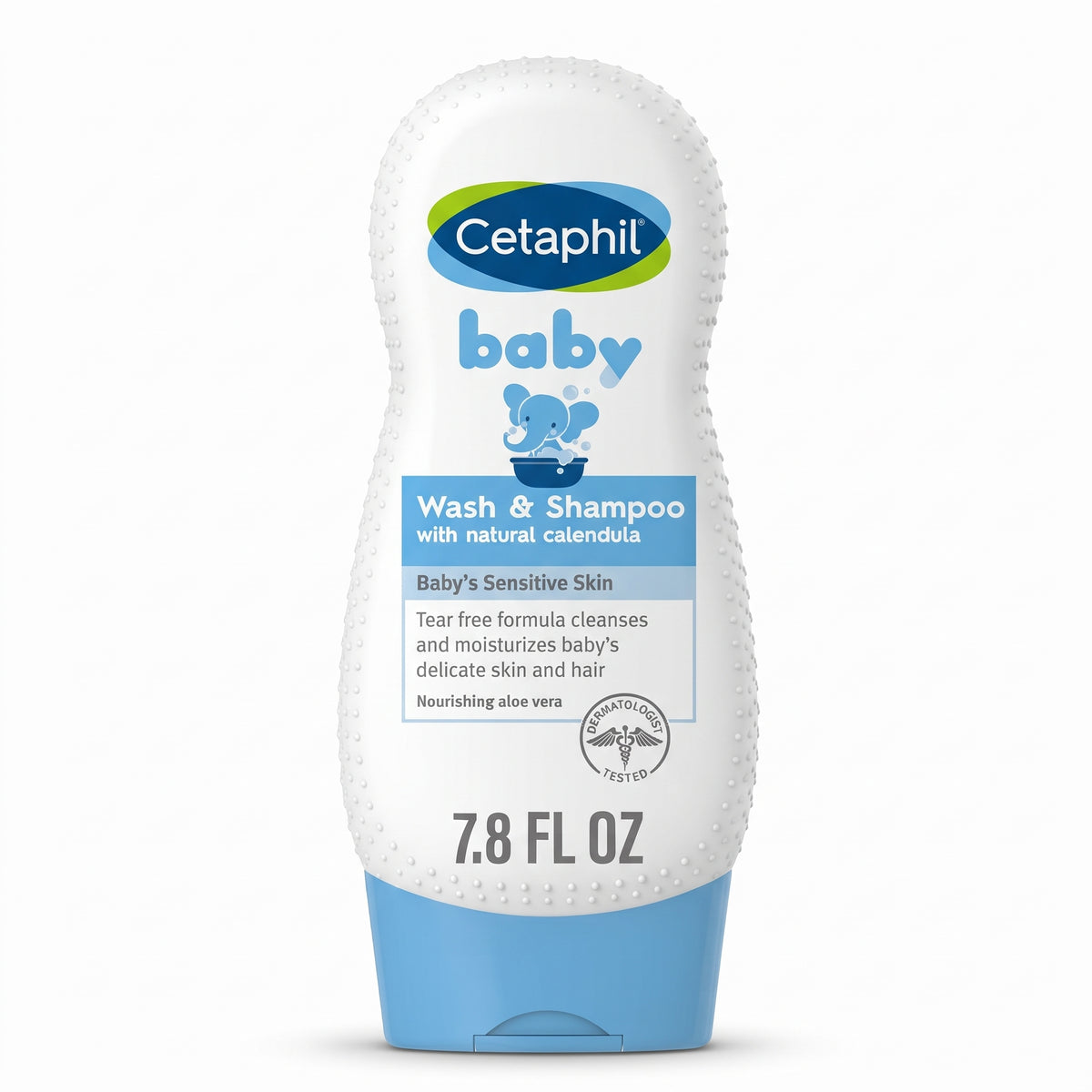 Cetaphil Baby Wash & Shampoo 230ml – Tear-Free 2-in-1 with Calendula