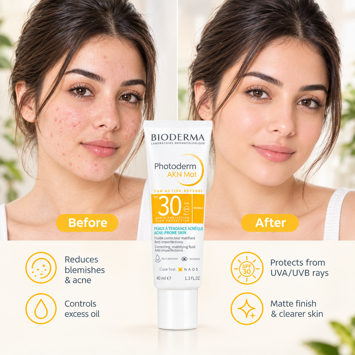 Bioderma Photoderm AKN Mat matte finish