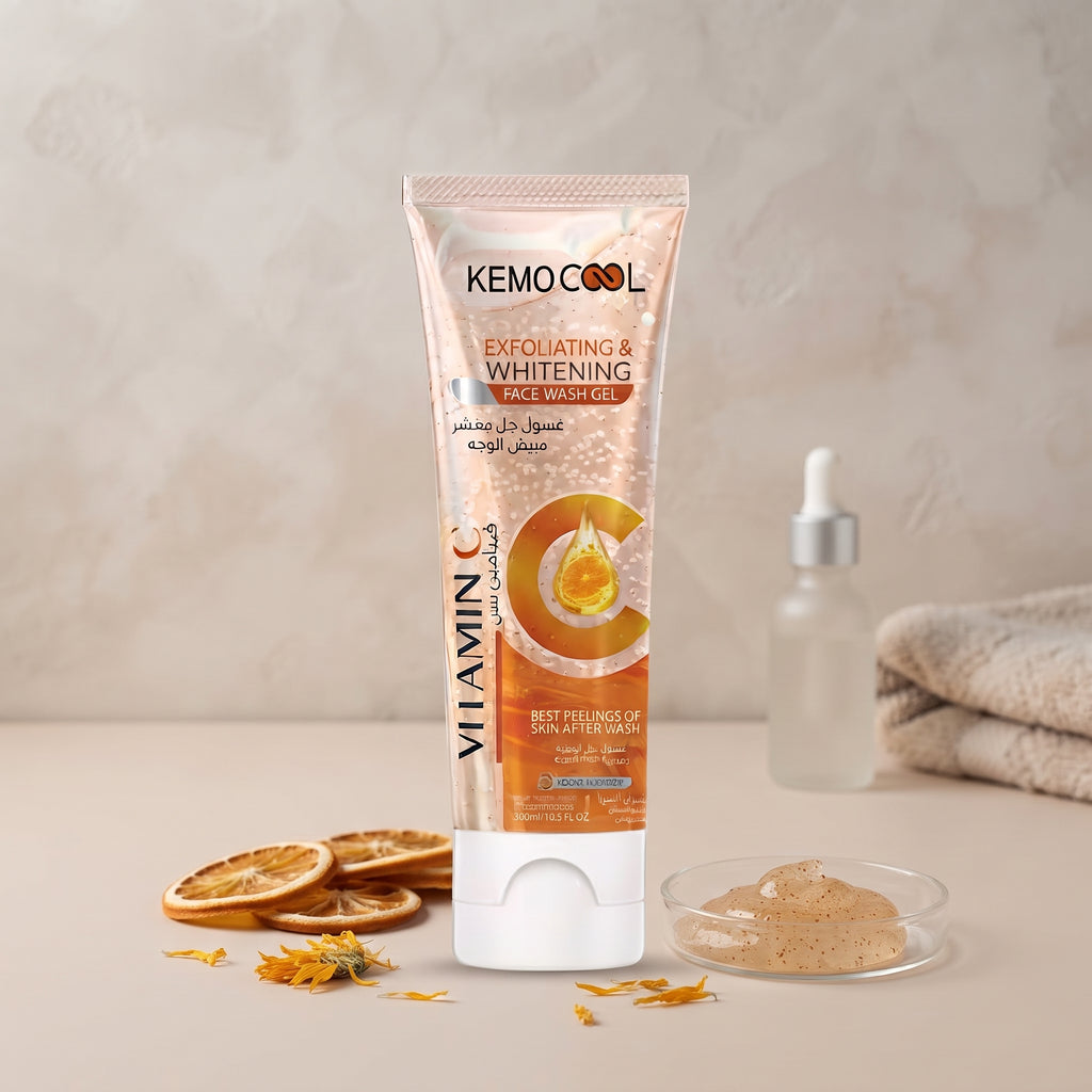Chemo Cool Vitamin C Whitening Facial Exfoliating Gel Wash