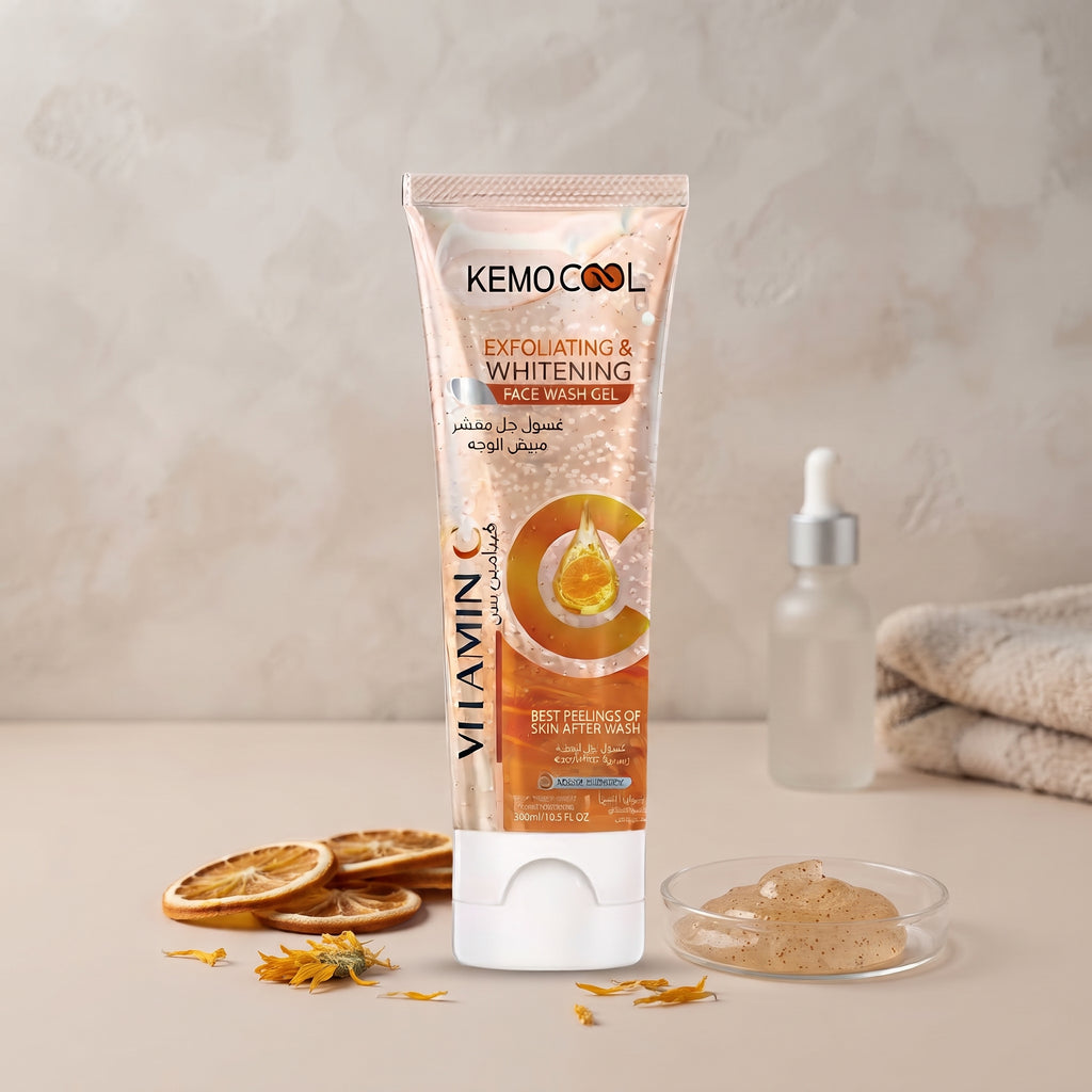 Chemo Cool Vitamin C Whitening Facial Exfoliating Gel Wash