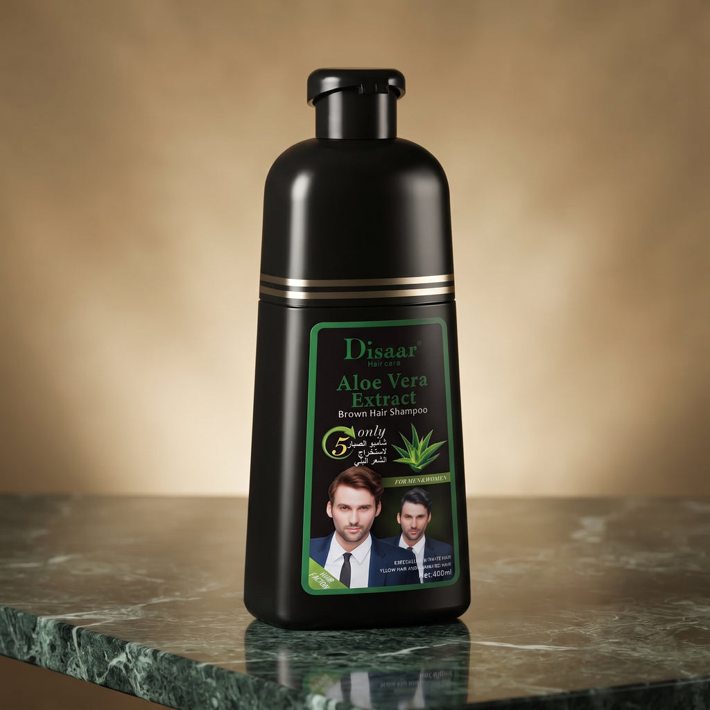 Disaar Beauty Aloe Vera Extract Brown Hair Care Shampoo (400 Ml)