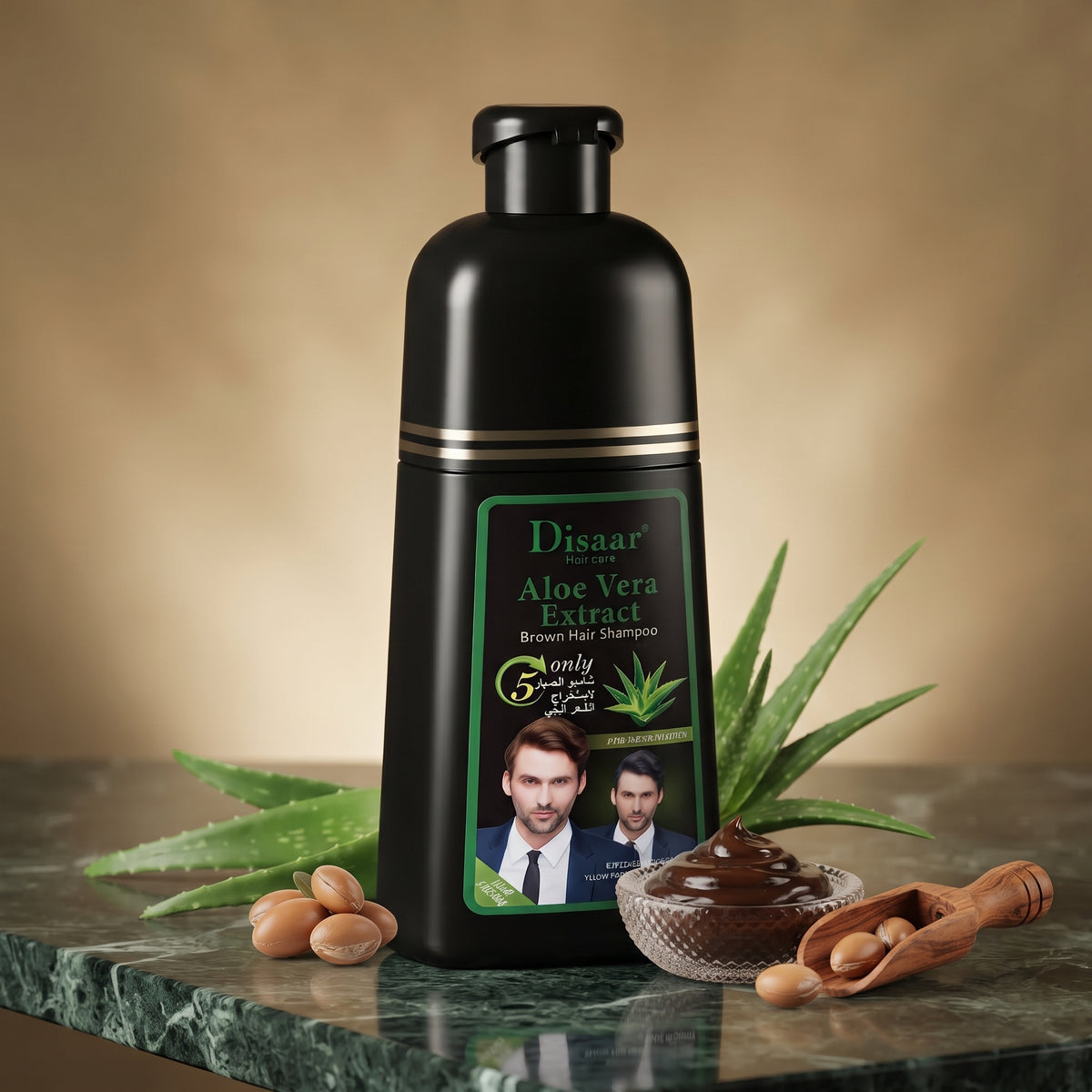Disaar Beauty Aloe Vera Extract Brown Hair Care Shampoo (400 Ml)