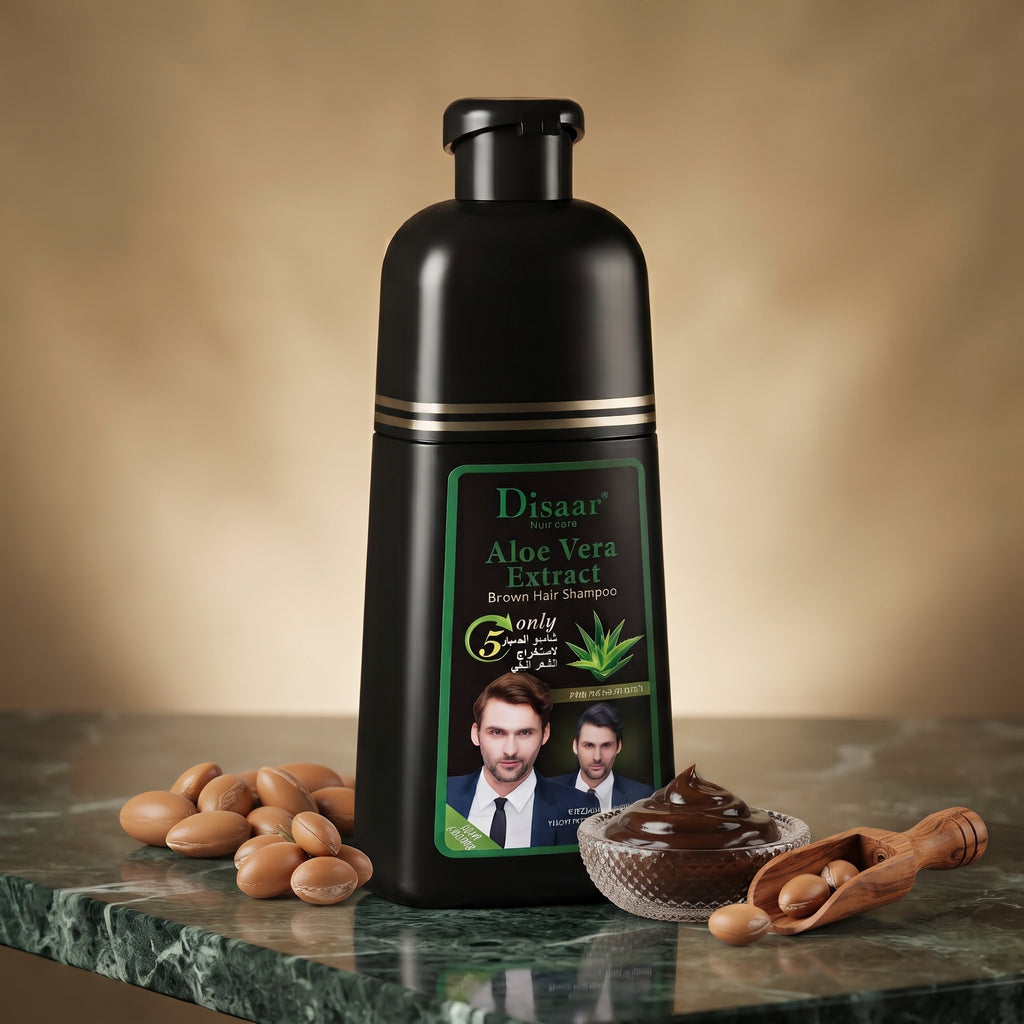 Disaar Beauty Aloe Vera Extract Brown Hair Care Shampoo (400 Ml)