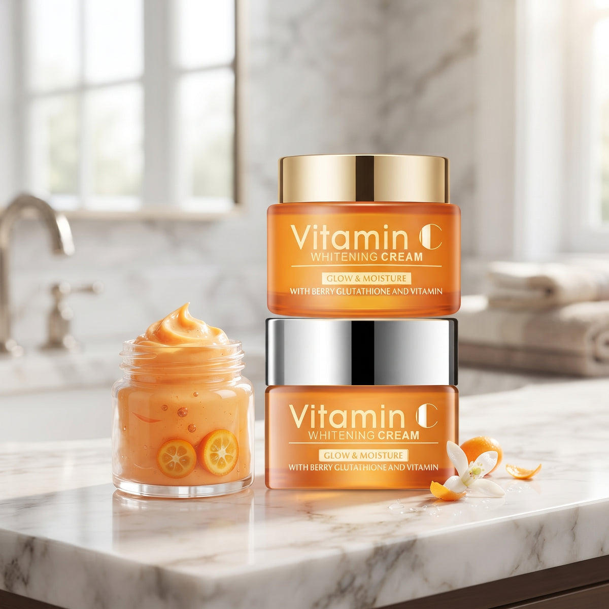 Disaar Organic Glowing Moisturizer Cream Face Anti Aging Brightening Whitening Vitamin C Face Cream