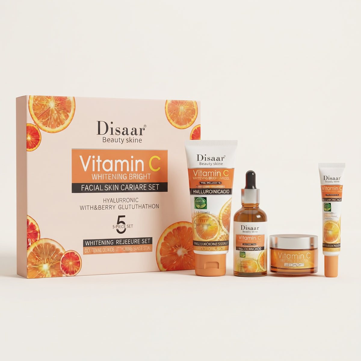 Disaar Vitamin C Brightening Facial Skincare 5-Piece Set