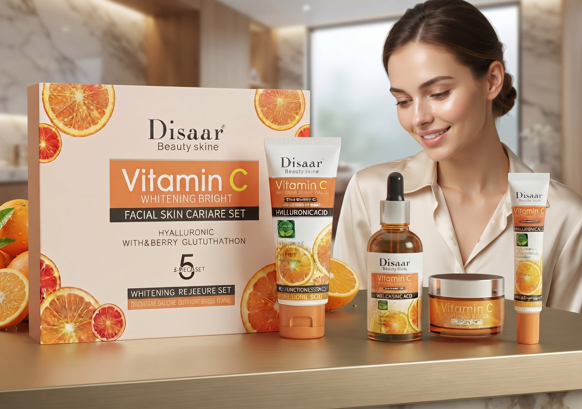 Disaar Vitamin C Brightening Facial Skincare 5-Piece Set