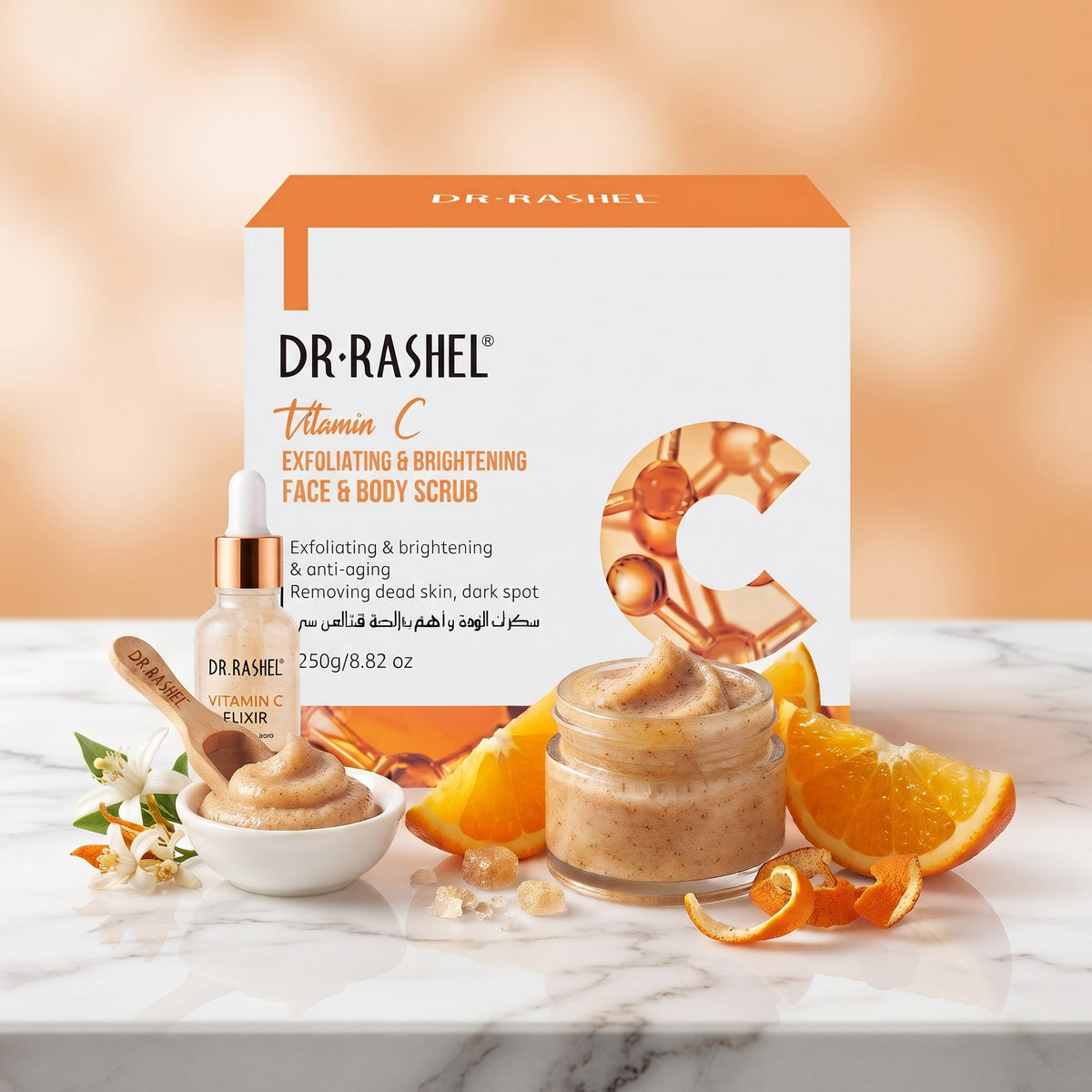 Dr. Rashel Vitamin C – Exfoliating & Brightening Face & Body Scrub – image 4