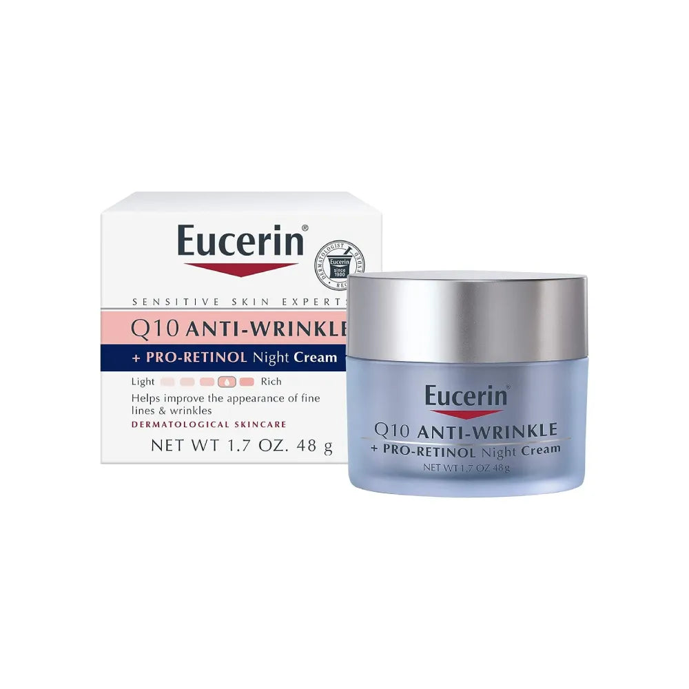 Eucerin Q10 Anti-Wrinkle Night Cream + Pro-Retinol – authentic skincare in Oman