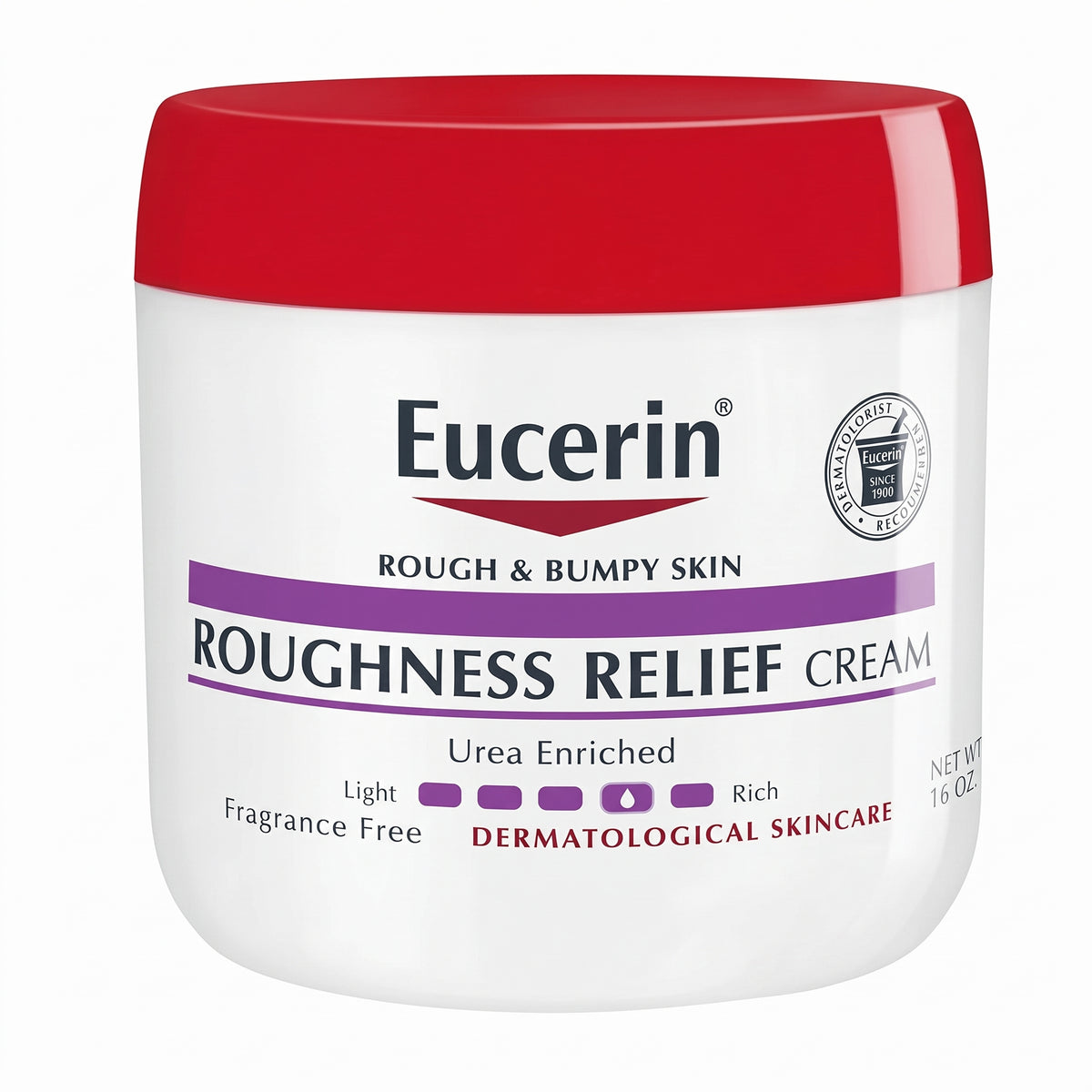 Eucerin Roughness Relief Cream 454g – Fragrance-Free Cream for Rough, Dry Skin