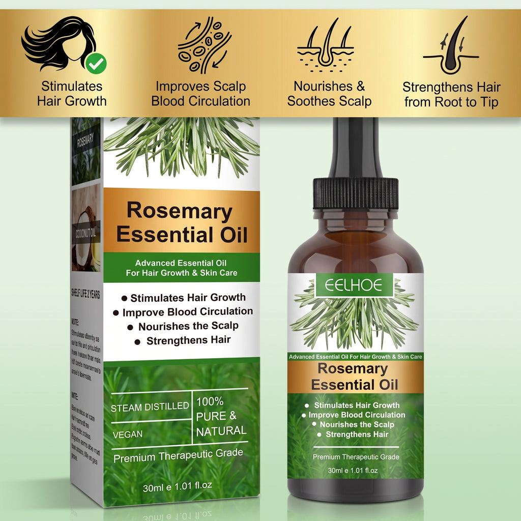Rosemary Hair Growth Oil – Anti-Hair Loss Scalp Treatment for Men & Women