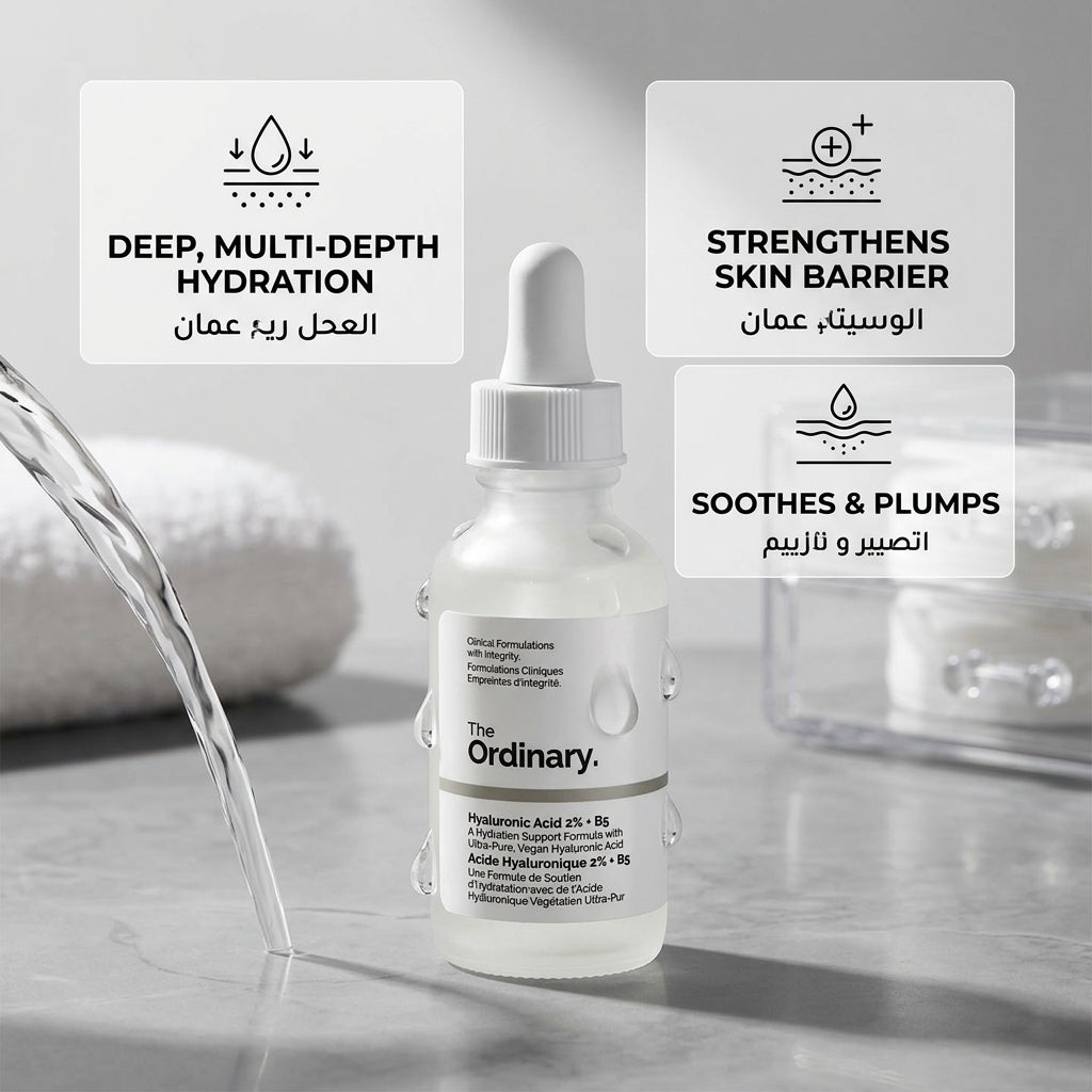 The Ordinary Hyaluronic Acid 2% + B5 30ml – Multi-Weight Hydration Serum