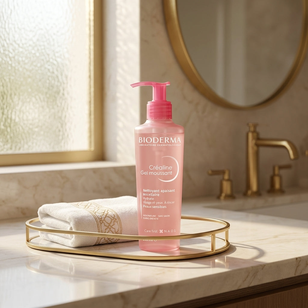 Bioderma Sensibio Gel Moussant foaming cleanser bottle, front view