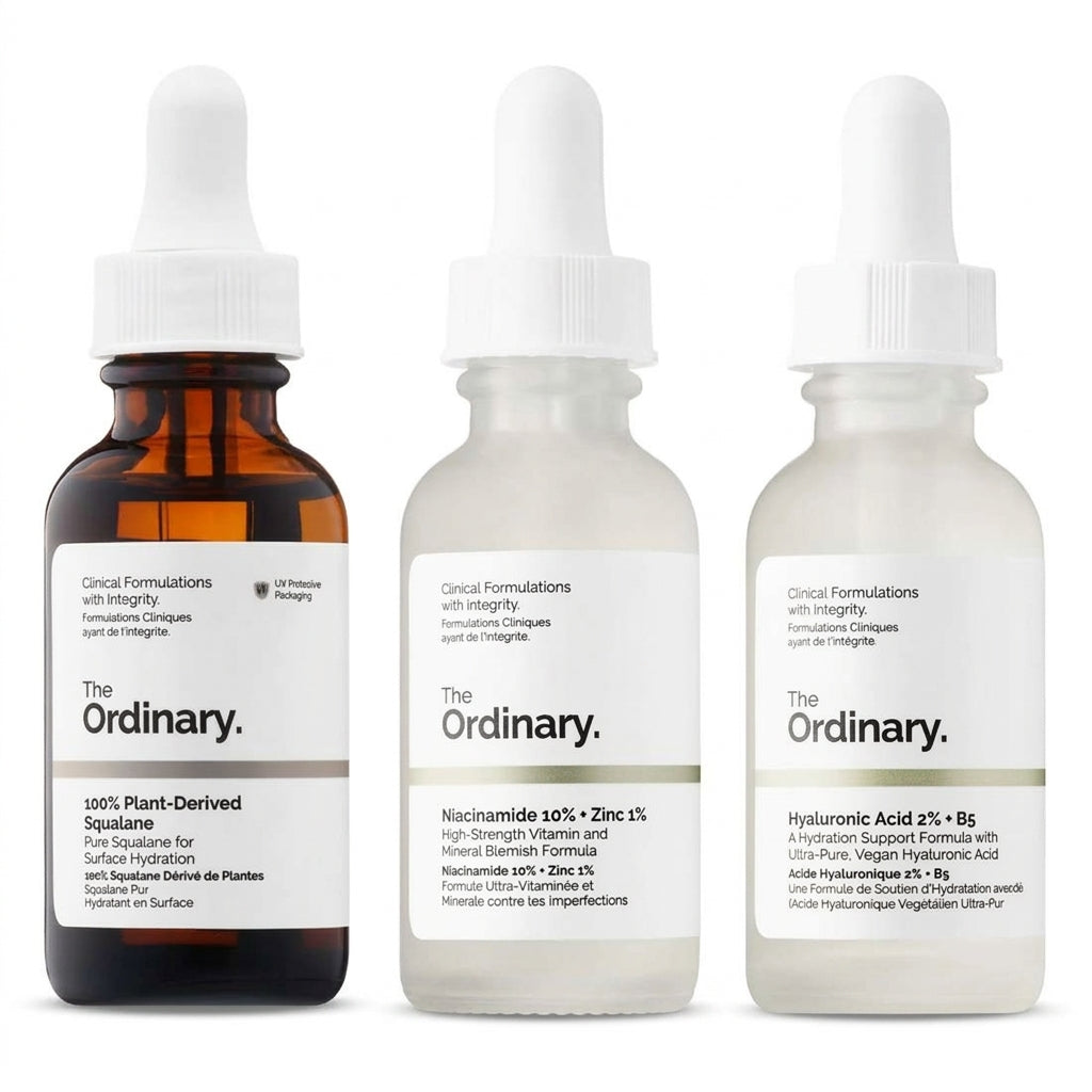 The Ordinary Face Serum Set – Niacinamide 10% + Zinc, Hyaluronic Acid 2% + B5 & Squalane