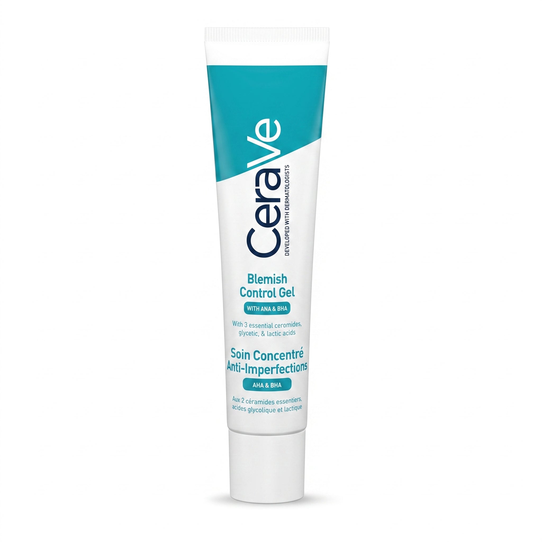 CeraVe Blemish Control Gel Moisturiser – AHA BHA Acne Treatment with Salicylic Acid