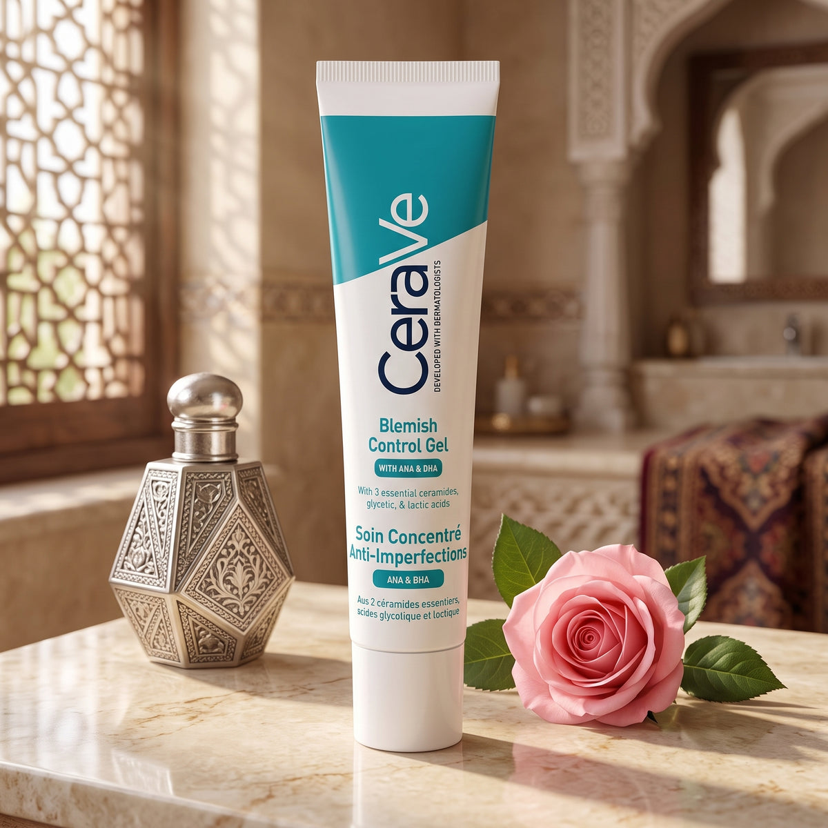 CeraVe Blemish Control Gel Moisturiser – AHA BHA Acne Treatment with Salicylic Acid