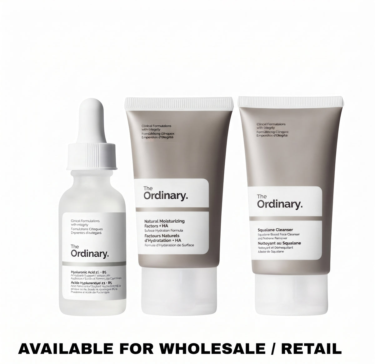 The Ordinary The Daily Set – Squalane Cleanser, Hyaluronic Acid 2% + B5 & Natural Moisturizing Factors