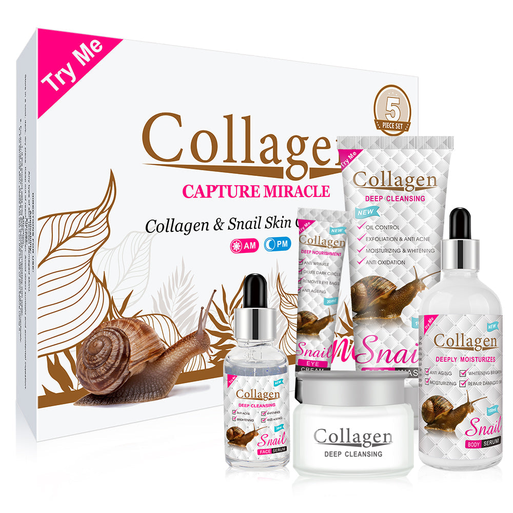 Collagen Snail Whitening Skincare Set – authentic skincare in Oman